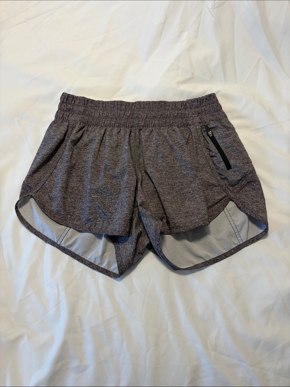 lululemon athletica Heathered Dark Gray Athletic Shorts